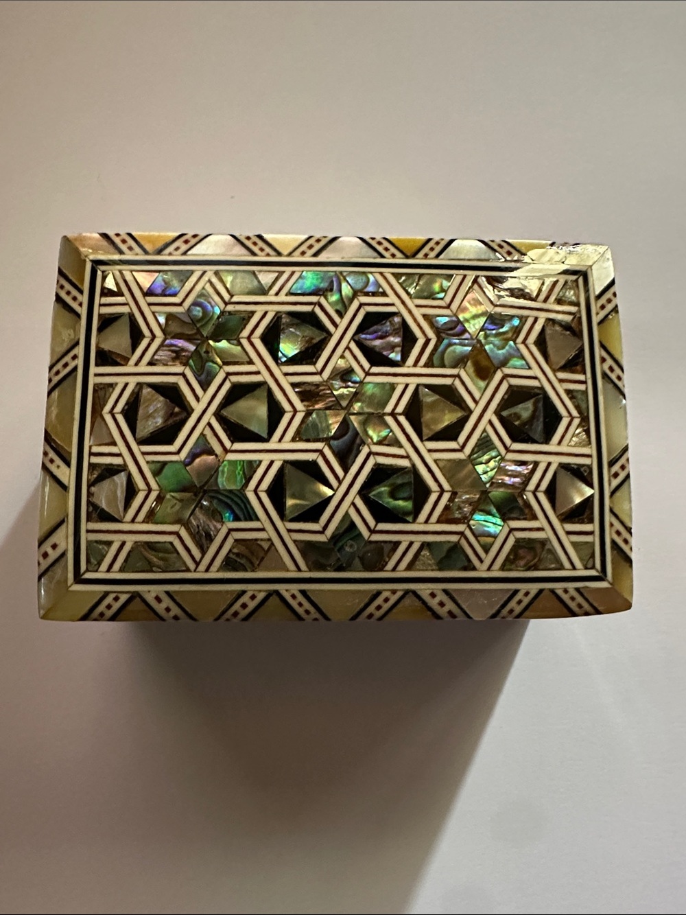 Inlaid box Mother of Pearl Decor